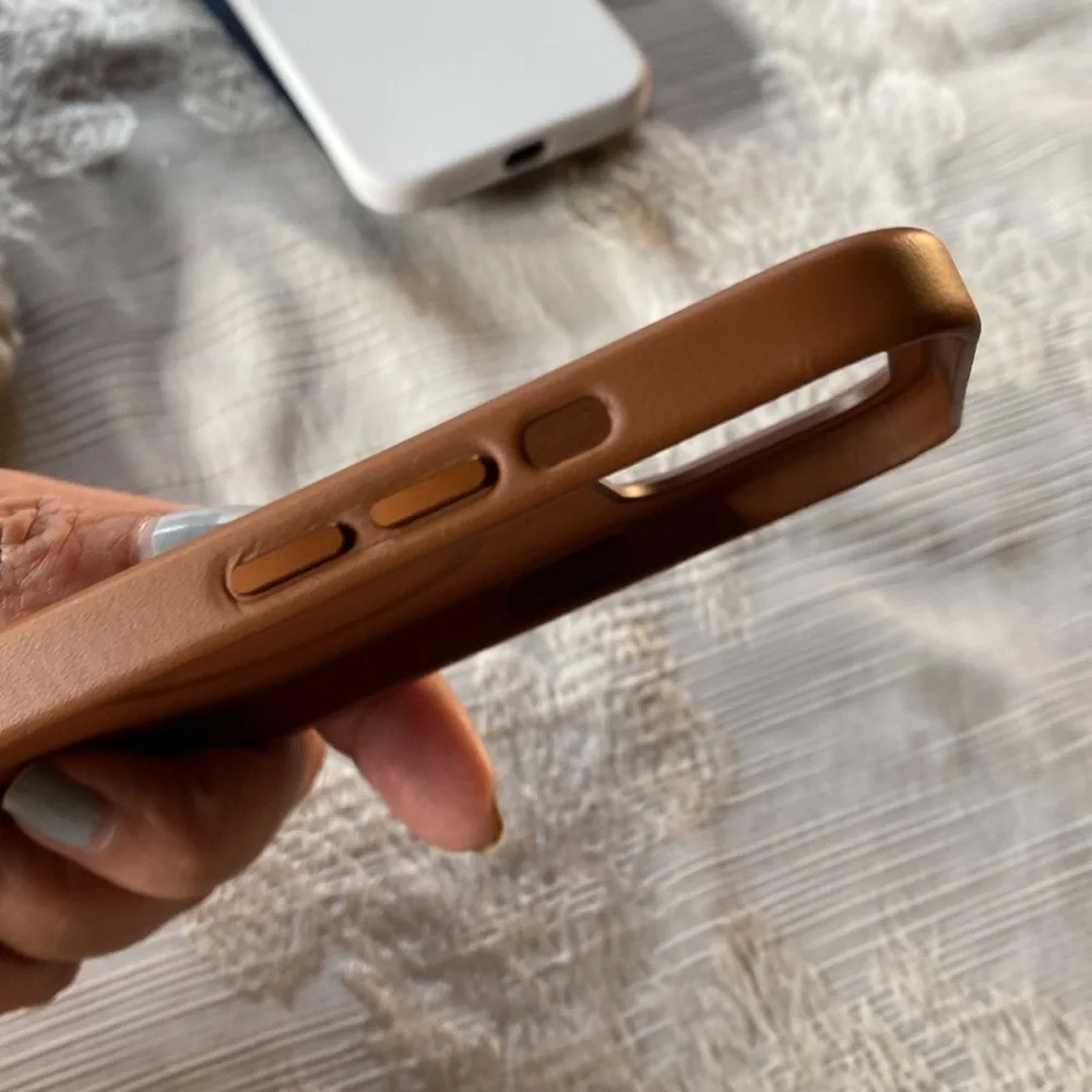 iPhone case for 12/12 pro Max iPhone in a pretty Saddle Brown color! - Picture 5 of 6